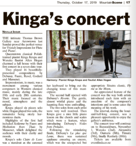 Kinga Krupa Allen Hogan concert