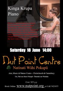 Piano Recital at Nut Point Centre Christchurch 2022
